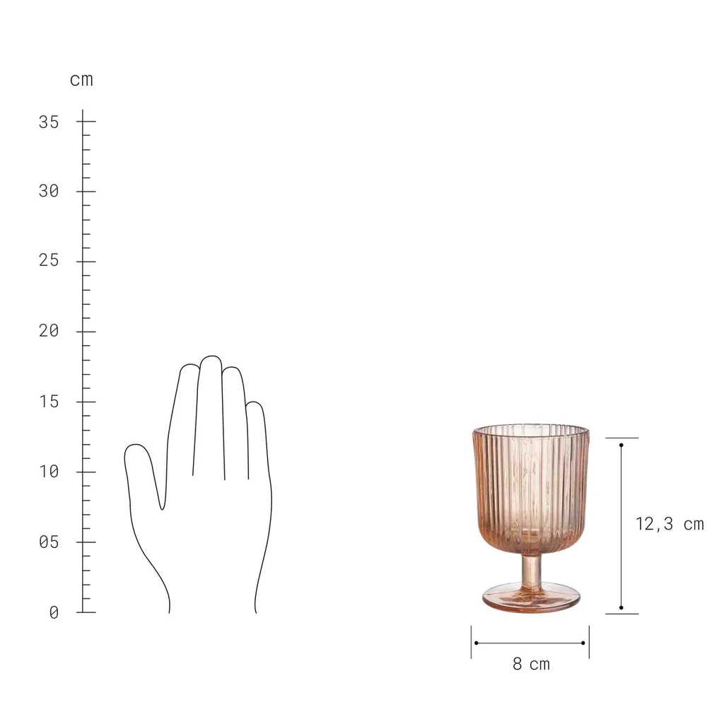 BUTLERS CHELSEA 6x Weingläser Mit Rillen 250ml 6 BUTLERS CHELSEA 6x Weingläser Mit Rillen 250ml – Bild 4