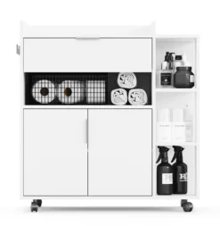 Servierwagen "Karl" In Weiß Universal Haushaltswagen Auf Rollen Mit Vielen Einsatzmöglichkeiten 13 Servierwagen "Karl" In Weiß Universal Haushaltswagen Auf Rollen Mit Vielen Einsatzmöglichkeiten -Küchenbedarf Laden 8c040bb76f946e882ea95b2cea1cec06