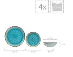 Sänger SÄNGER Steingut Geschirrset Capri, Tafelservice 12 Teilig Für 4 Personen 12 Sänger SÄNGER Steingut Geschirrset Capri, Tafelservice 12 Teilig Für 4 Personen -Küchenbedarf Laden 8f661bd9f410a81ad246a510938ae119