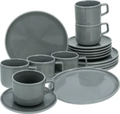 CreaTable 16734 Kaffeeservice Chef Collection Für 6 Personen, Porzellan, Grau (1 Set, 18-teilig) 15 CreaTable 16734 Kaffeeservice Chef Collection Für 6 Personen, Porzellan, Grau (1 Set, 18-teilig) -Küchenbedarf Laden 8f8d79f5cb7939cd486b0fe95facdbea