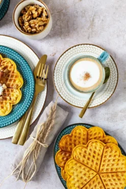 Mäser 931944 Tafelservice Prospero Für 4 Personen, Porzellan, Blau (1 Set, 8-teilig) -Küchenbedarf Laden 9036ef86d8f28fa6cd878ed0da5a0836