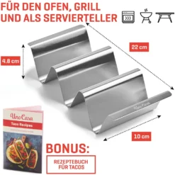 Uno Casa Taco-Halter 6er-Set - Taco-Halter Aus Metall Für Taco-Schalen, Robuster Taco-Ständer Für - Gut -Küchenbedarf Laden 91691bf8a2efbcaa0bd87bbac6a69797