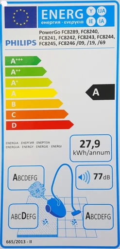 PHILIPS PowerGo FC8240/09 Staubsauger Mit Beutel 750W Blau -Küchenbedarf Laden 922b67399d999959a5f6270939e07b6a