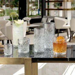 Pasabahce Timeless 520205 Longdrink Glas Wassergläser Kristall Design 4´er Set Transparent 365 Ml -Küchenbedarf Laden 93430683685fc9e870adb154554539f5