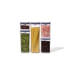 OXO Good Grips Mehrteiliges Pop-Container-Set, Kunststoff, Weiß -Küchenbedarf Laden 9753304eb2024649427cca8c877d4455