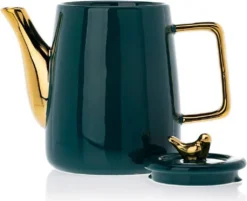 HowHomely Kaffeeservice Keramik 4 Personen - Teeservice 10-tlg. - Grün-Gold 15 HowHomely Kaffeeservice Keramik 4 Personen - Teeservice 10-tlg. - Grün-Gold -Küchenbedarf Laden 9753c14189b64e28cac2a2a338f9e9f9