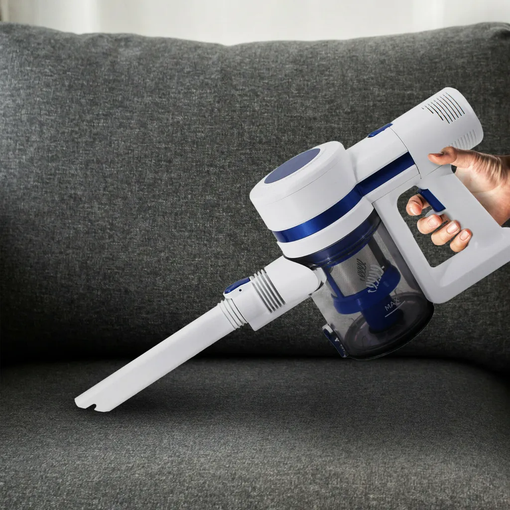 AREBOS Akku Staubsauger, 2-in-1 Hand- Und Bodenstaubsauger, 2 Leistungsstarke Saugmodi, Beutellos, Kabellos Bis Zu 55 Minuten, Mit Wandladestation, Weiß 11 AREBOS Akku Staubsauger, 2-in-1 Hand- Und Bodenstaubsauger, 2 Leistungsstarke Saugmodi, Beutellos, Kabellos Bis Zu 55 Minuten, Mit Wandladestation, Weiß – Bild 9