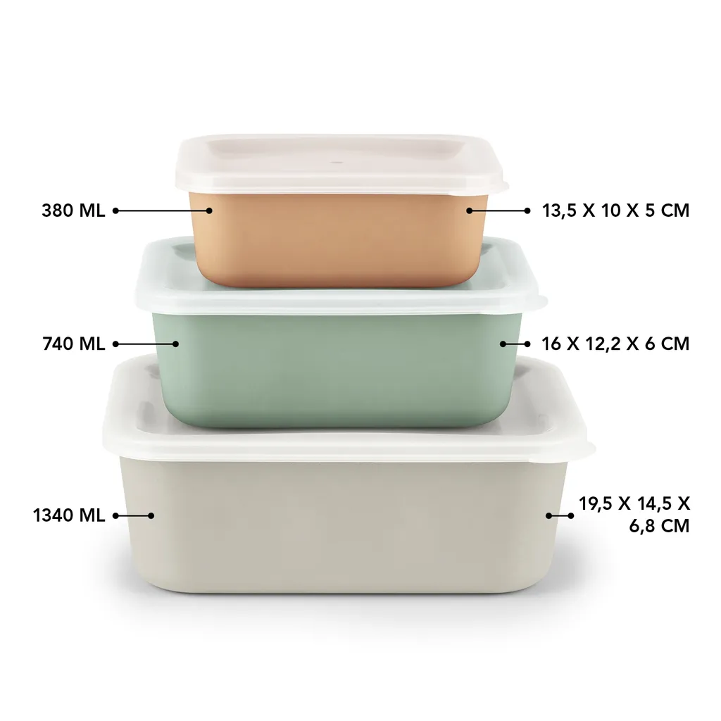 GOURMETmaxx Frischhaltedosen Aus RPET - Apricot/grau/grün 7 GOURMETmaxx Frischhaltedosen Aus RPET - Apricot/grau/grün – Bild 5