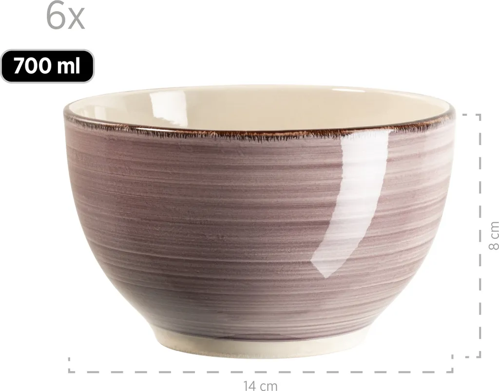 Mäser 931880 Kombiservice Lumaca Für 6 Personen, Steinzeug (1 Set, 30-teilig) 7 Mäser 931880 Kombiservice Lumaca Für 6 Personen, Steinzeug (1 Set, 30-teilig) – Bild 5