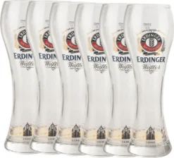 6x Erdinger Weizenbiergläser 0,5L