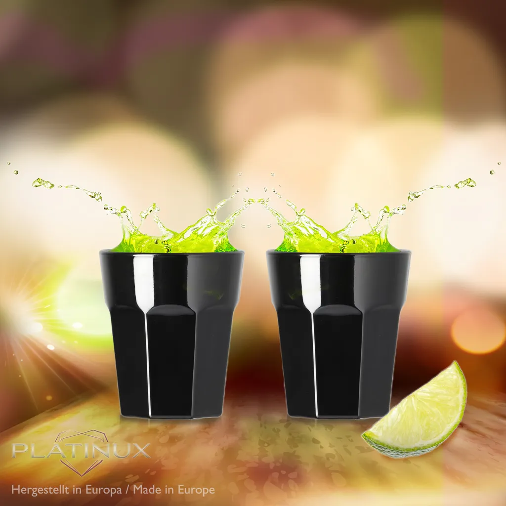 Schwarze Schnapsgläser Aus Glas 30ml (max. 40ml) Set 6 Teilig Wodkagläser Shotgläser 4 Schwarze Schnapsgläser Aus Glas 30ml (max. 40ml) Set 6 Teilig Wodkagläser Shotgläser – Bild 2