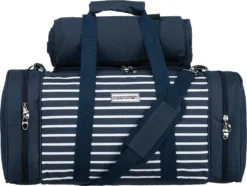 Anndora Picknick Kühltasche + Decke + Zubehör - Blau Weiß Gestreift - Blau 11 Anndora Picknick Kühltasche + Decke + Zubehör - Blau Weiß Gestreift - Blau -Küchenbedarf Laden 9a3288ae3a3ae3607d48e2bd4baa0728