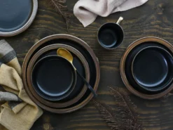 CreaTable 23592 Kombiservice Modern Industrial Für 4 Personen, Steinzeug, Schwarz/gold (1 Set, 16-teilig) -Küchenbedarf Laden 9c23920acb9b54c8ac5e3cb355308428