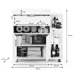 Servierwagen "Karl" In Weiß Universal Haushaltswagen Auf Rollen Mit Vielen Einsatzmöglichkeiten 14 Servierwagen "Karl" In Weiß Universal Haushaltswagen Auf Rollen Mit Vielen Einsatzmöglichkeiten -Küchenbedarf Laden 9cbe99cfdedb19e626d34c4750eac92d