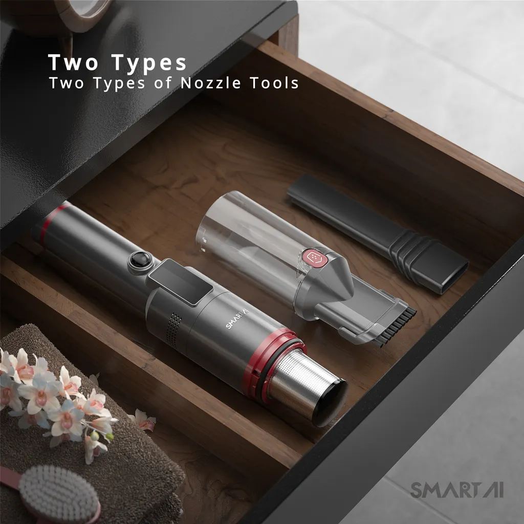 360 SmartAI H5 Handstaubsauger 15000PA Autostaubsauger Vacuum Cleaner Mini Handheld Beutellos Kabellos Leistungsstarker Zyklon-Sauger Für Haus Und Auto Mit Doppeltem Verwendungszweck 7 360 SmartAI H5 Handstaubsauger 15000PA Autostaubsauger Vacuum Cleaner Mini Handheld Beutellos Kabellos Leistungsstarker Zyklon-Sauger Für Haus Und Auto Mit Doppeltem Verwendungszweck – Bild 5