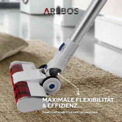 AREBOS Akku Staubsauger, 2-in-1 Hand- Und Bodenstaubsauger, 2 Leistungsstarke Saugmodi, Beutellos, Kabellos Bis Zu 55 Minuten, Mit Wandladestation, Weiß 18 AREBOS Akku Staubsauger, 2-in-1 Hand- Und Bodenstaubsauger, 2 Leistungsstarke Saugmodi, Beutellos, Kabellos Bis Zu 55 Minuten, Mit Wandladestation, Weiß -Küchenbedarf Laden 9ead15f25b5c8482233228d542617dcf