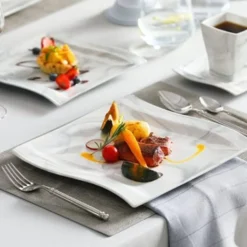 MALACASA, Serie Flora, 30 Tlg. Marmor Porzellan Geschirrset Kombiservice Tafelservice Mit Je 6 Kaffeetassen, 6 Untertassen, 6 Dessertteller, 6 Suppenteller Und 6 Flachteller -Küchenbedarf Laden 9f1d4761a02367daa579d9999379a0c1