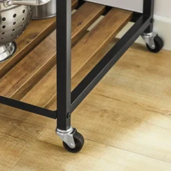 SoBuy SVW18-F Servierwagen Beistellwagen Rollwagen Teewagen Barwagen Küchenwagen Mikrowellenregal Küchenrollwagen BHT Ca.: 110x92x45cm -Küchenbedarf Laden a014fd34b1db7f073006d7bc47c719ce