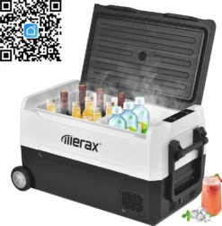 Merax Elektrisch Kühlbox Mit Kompressor 31.5L Schwarz, Mini Kühlschrank Tragbar Kühlleistung Bis -20° C, Gefrierbox 12/24 V Und 230 V Für Büro, Auto, Camping, Garten -Küchenbedarf Laden a0e10342b11948201ff8d573e6a9c5ea