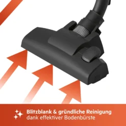 Clatronic Bodenstaubsauger, 2in1 Boden- Und Handstaubsauger, Vacuum Cleaner, Staubsauger Beutellos, Staubsauger Mit HEPA-Filter, Mikrofiltersystem, 600 Watt, Anthrazit/orange, BS 1306 N -Küchenbedarf Laden a1b89321c5aabbbdf37eae539e625563