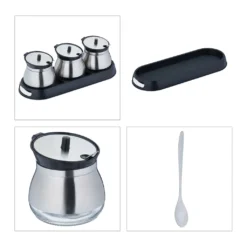 Relaxdays 3er Gewürzgläser Set Mit Tablett 17 Relaxdays 3er Gewürzgläser Set Mit Tablett -Küchenbedarf Laden a1ebcff86a65a2836fc51c41899aafa9