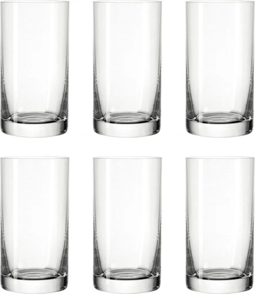 LEONARDO 039612 Easy+ Wasser Becher Medium, Glas, 240ml, H 12cm, Klar (6 Stück) 3 LEONARDO 039612 Easy+ Wasser Becher Medium, Glas, 240ml, H 12cm, Klar (6 Stück)