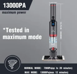 Akku Handstaubsauger, Handsauger Kabellos 13000Pa/100W Tragbar Autostaubsauger Mit Ladestation,für Auto Zuhause Tierhaare,Leichtgewicht Ab 500gr(Schwarz) -Küchenbedarf Laden a4c200148780785f5e83b8f76ac82d9f