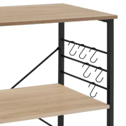 Tectake Servierwagen Rugby 65,5x45,5x88,5cm - Industrial Holz Hell, Eiche Sonoma -Küchenbedarf Laden a4d0ecc6e4562c2256f172b29bc53d74