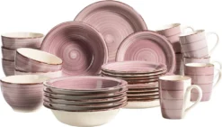 Mäser 931880 Kombiservice Lumaca Für 6 Personen, Steinzeug (1 Set, 30-teilig)