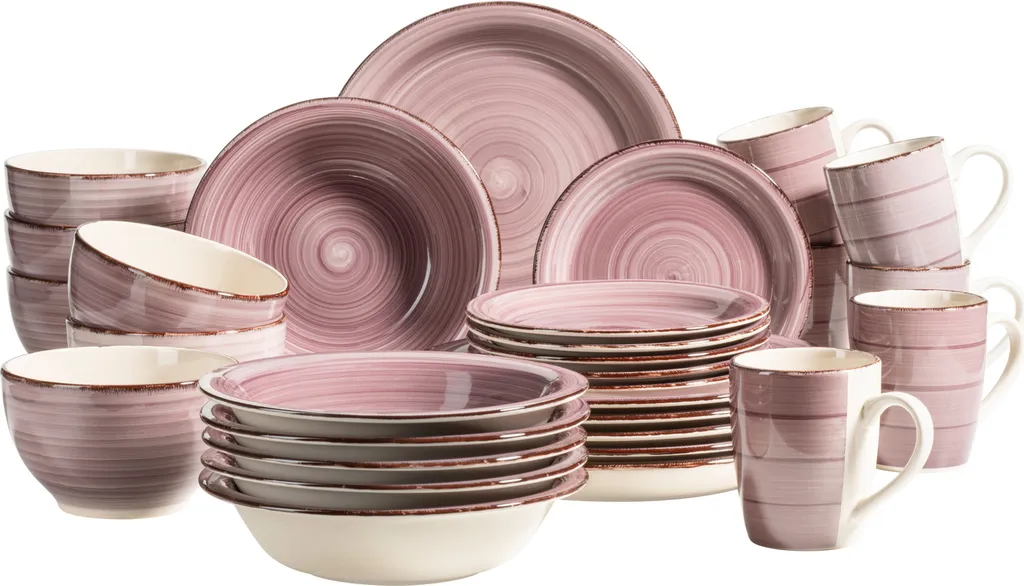 Mäser 931880 Kombiservice Lumaca Für 6 Personen, Steinzeug (1 Set, 30-teilig) 3 Mäser 931880 Kombiservice Lumaca Für 6 Personen, Steinzeug (1 Set, 30-teilig)