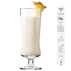 KROSNO Pina Colada Cocktailgläser Longdrinkgläser | Set Von 6 | 300 ML | Avant-Garde Kollektion | Perfekt Für Zuhause, Restaurants Und Partys | Spülmaschinenfest -Küchenbedarf Laden a61dcfb98109fb31deecfcc8045c2d9a