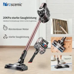 Proscenic New Vision P8 Plus Akku Staubsauger, 3-in-1 Handstaubsauger, 150W Kabeloser Staubsauger, 2,200 MAh Abnehmbarer Akku, Bis Zu 40 Minuten Laufzeit, Geeignet Für Tierhaare -Küchenbedarf Laden a630eeca3f0ea2208f2c6a1a48b70b73