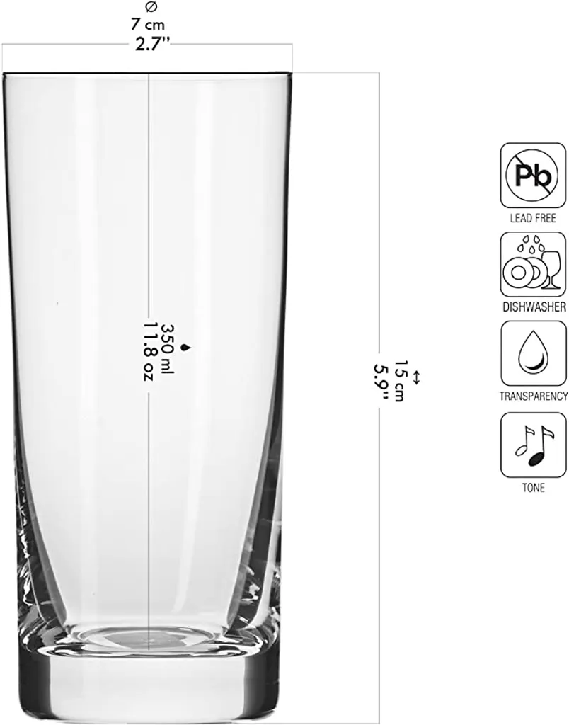 KROSNO Blended Longdrinkgläser, 6er-Set, 350 Ml 16 KROSNO Blended Longdrinkgläser, 6er-Set, 350 Ml – Bild 14