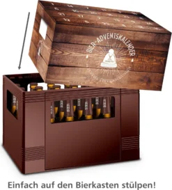 Itenga Adventskalender Für Bierkasten Motiv 1 Holzkiste - Bierkastenadventskalender -Küchenbedarf Laden a8ac19df455d31a3d37ebfb815935b11