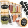 PORADA 12 Stapelbare Gewürzgläser Set 150ml Glasbehälter Mit Deckel Aufbewahrung Küche Gewürzdosen Vorratsdosen Glas Mit Deckel Aufbewahrungsgläser Küchenorganisation Aufbewahrung… -Küchenbedarf Laden ab05dfe2dc86379ee60b8d8f83b591ab