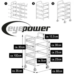 Edelstahl Küchenwagen 4 Etagen 60x35x100cm Servierwagen Rollregal Bad-Rollwagen 13 Edelstahl Küchenwagen 4 Etagen 60x35x100cm Servierwagen Rollregal Bad-Rollwagen -Küchenbedarf Laden abf8e494c231931ceead845b3822ded8