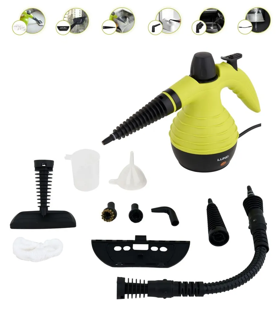 Dampfreiniger Tragbarer Handdampfreiniger Reinigungsgerät Leistungsstark, Multifunktional, Bis 110°C 10 Tlg. Set 4 Dampfreiniger Tragbarer Handdampfreiniger Reinigungsgerät Leistungsstark, Multifunktional, Bis 110°C 10 Tlg. Set – Bild 2