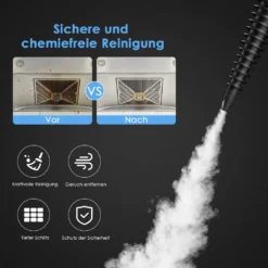 COSTWAY Dampfreiniger Inkl. 9 Zubehör, Handdampfreiniger, Dampfreinigen Handgerät 3 Bar / 250ml / 1050W / 4min Aufheizzeit/für Teppiche, Vorhänge, Autositze, Küche (Blau) -Küchenbedarf Laden acd24d0acb0cb9b9fdf476e3af58297d