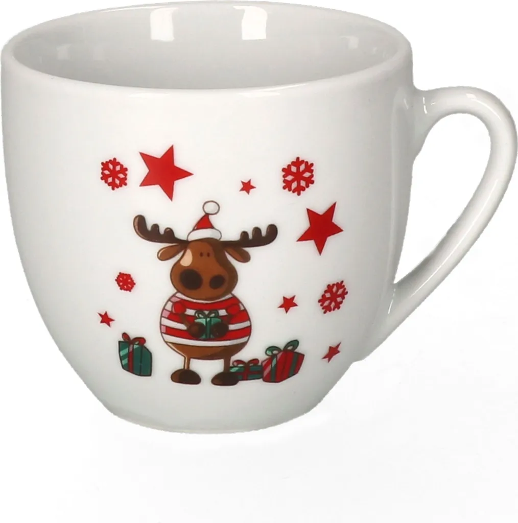 Kaffeeservice Elch 18tlg. Für 6 Personen Weiß Mit Weihnachtsdekor Lustiger Elch 8 Kaffeeservice Elch 18tlg. Für 6 Personen Weiß Mit Weihnachtsdekor Lustiger Elch – Bild 6