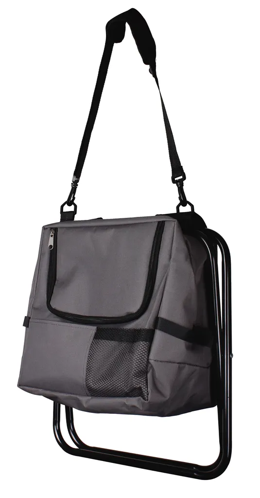 2in1 Anglersitz Mit Kühltasche - Schwarz - Camping Angel Hocker Klappbar Mit Gurt 4 2in1 Anglersitz Mit Kühltasche - Schwarz - Camping Angel Hocker Klappbar Mit Gurt – Bild 2