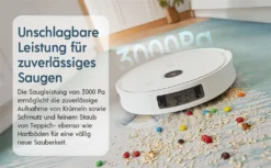 Yeedi Vac 2 Pro Staubsauger Saugroboter Wischfunktion 3000Pa 5200mAh 240min Kehrroboter -Küchenbedarf Laden b091947f6bae5d45d6efde94315ca7f0