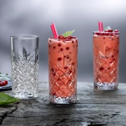 Pasabahce Timeless 520205 Longdrink Glas Wassergläser Kristall Design 4´er Set Transparent 365 Ml -Küchenbedarf Laden b25b7d0a9c3570edf69ea845203e3082