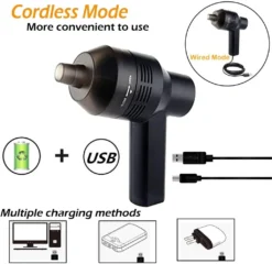 Elektrischer Staubsauger, Luftstaubsauger Leistungsstarkes Gebläse Alternative Druckluftspray Tastaturreiniger Für PC, Laptop, Sofa -Küchenbedarf Laden b26c6a9a752535e61fa1c290706ed04b 1