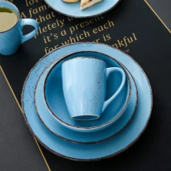 Vancasso Serie Navia Oceano, 16 Teilig Essservice Set Aus Steingut, Tafeiservice Für 4 Personen, Wasserblau, Vintage Aussehen, Natur Design 15 Vancasso Serie Navia Oceano, 16 Teilig Essservice Set Aus Steingut, Tafeiservice Für 4 Personen, Wasserblau, Vintage Aussehen, Natur Design -Küchenbedarf Laden b497724568e27f3e109e026b4d8a9b4e