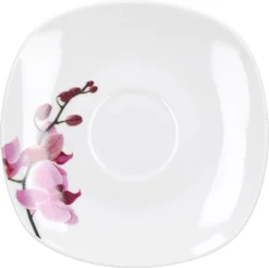 Kaffeeservice 18-tlg. Kyoto Orchidee Leicht Eckig Porzellan Für 6 Personen Weiß MitNachbildung -Küchenbedarf Laden b561fe40e94a94b81685ac4966b142fd