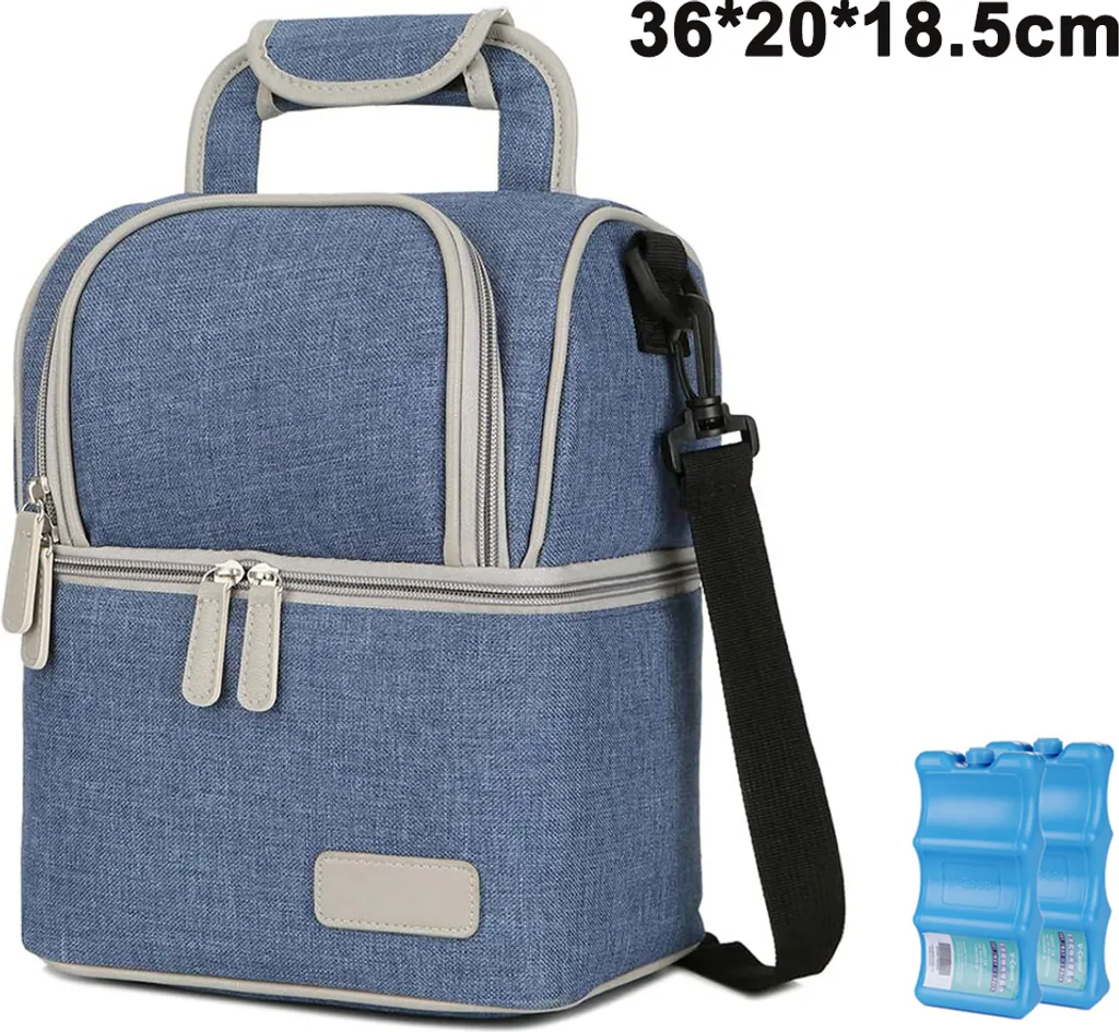 Muttermilch-Kühltasche Mit Kühlakkus, Doppellagig, Passend Für 3 Flaschen, Bis Zu 255 Ml, Für Stillen, Muttermilch, Pumpbeutel, Rucksack ,Denim Blue 4 Muttermilch-Kühltasche Mit Kühlakkus, Doppellagig, Passend Für 3 Flaschen, Bis Zu 255 Ml, Für Stillen, Muttermilch, Pumpbeutel, Rucksack ,Denim Blue – Bild 2