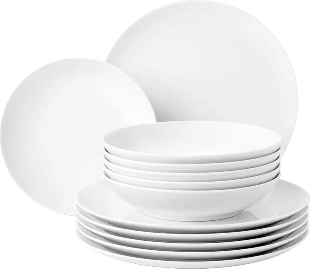 Seltmann Weiden Tafelservice 12-teilig Liberty Weiss 3 Seltmann Weiden Tafelservice 12-teilig Liberty Weiss