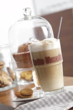 Leonardo Latte Macchiatto Becher 'Solo LM' Mit Löffel, 400ml, Ø 8,5 X 14,7cm (4er Set) -Küchenbedarf Laden b88f5cc57cd9be35bea7e1baac1ea5d9