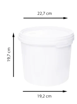 Eimer Mit Deckel Und Henkel Weiß Lebensmittelecht, Stabil, Luftdicht - Plastikeimer Mit Griff Bügel Lebensmitteleimer, Anzahl:10, Farbe:Weiß, Größe:5L 10 Eimer Mit Deckel Und Henkel Weiß Lebensmittelecht, Stabil, Luftdicht - Plastikeimer Mit Griff Bügel Lebensmitteleimer, Anzahl:10, Farbe:Weiß, Größe:5L -Küchenbedarf Laden ba361184477ed83d5cb7ad61aae76538