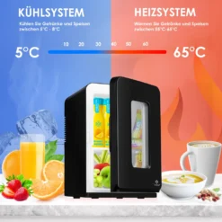 KESSER® 2in1 Mini Kühlschrank Kühlbox 15 Liter Kühl Und Heizfunktion Tragbarer AC DC 220-240V/12V Steckdose Und Zigarettenanzünder Warmhaltebox Mini-Thermobox Auto Büros Zimmer Camping Garten , Farbe:Schwarz, Größe:15L -Küchenbedarf Laden bc009d904a0d8dae05b3e9f82d37bd56